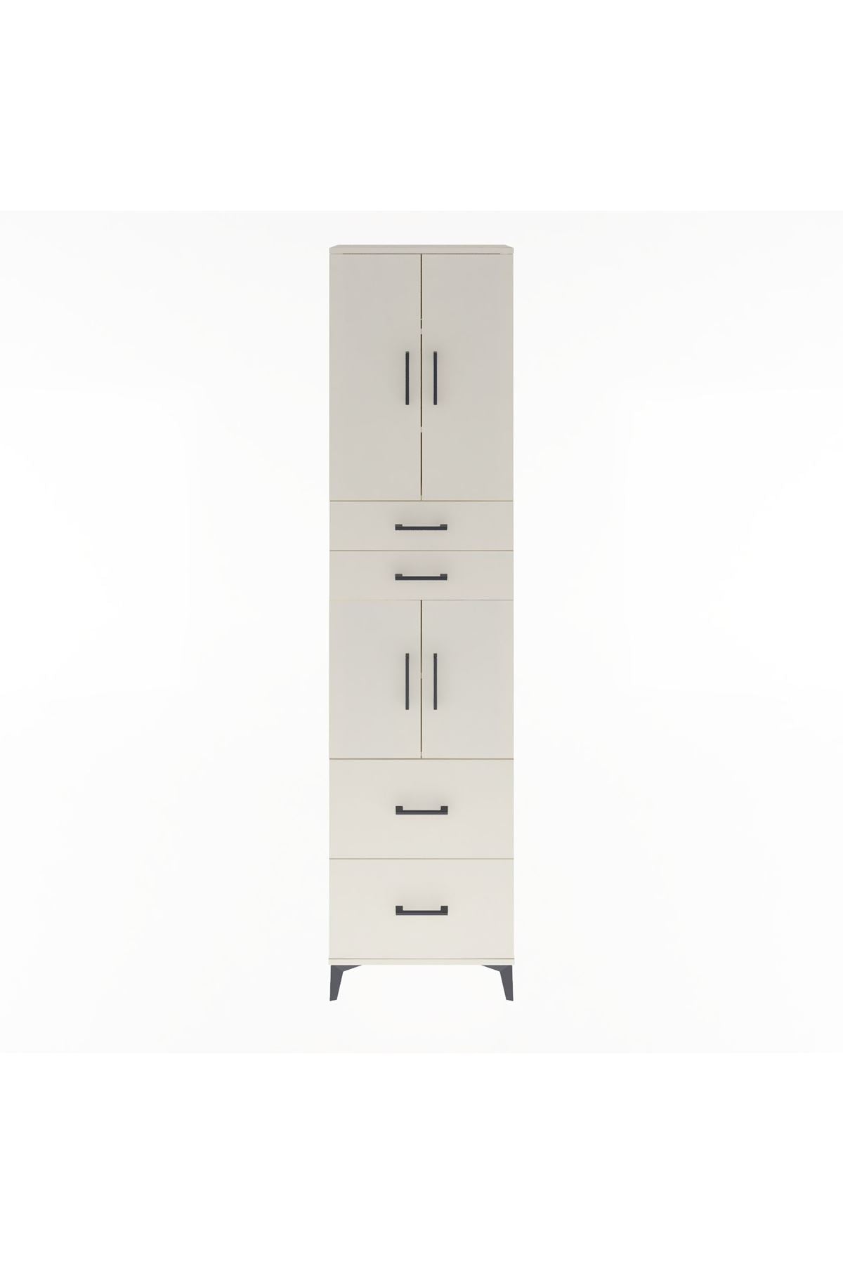 Arges Dolap 5 Raflı 4 Çekmeceli 4 Kapaklı 60x30x243 - S32M059V1A