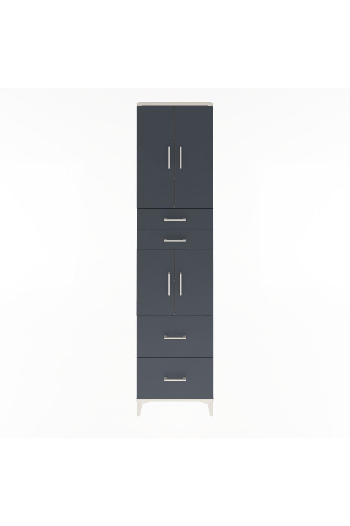 Arges Dolap 5 Raflı 4 Çekmeceli 4 Kapaklı 60x30x243 - S32M059V2A