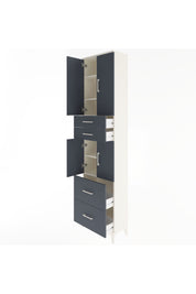Arges Dolap 5 Raflı 4 Çekmeceli 4 Kapaklı 60x30x243 - S32M059V2A