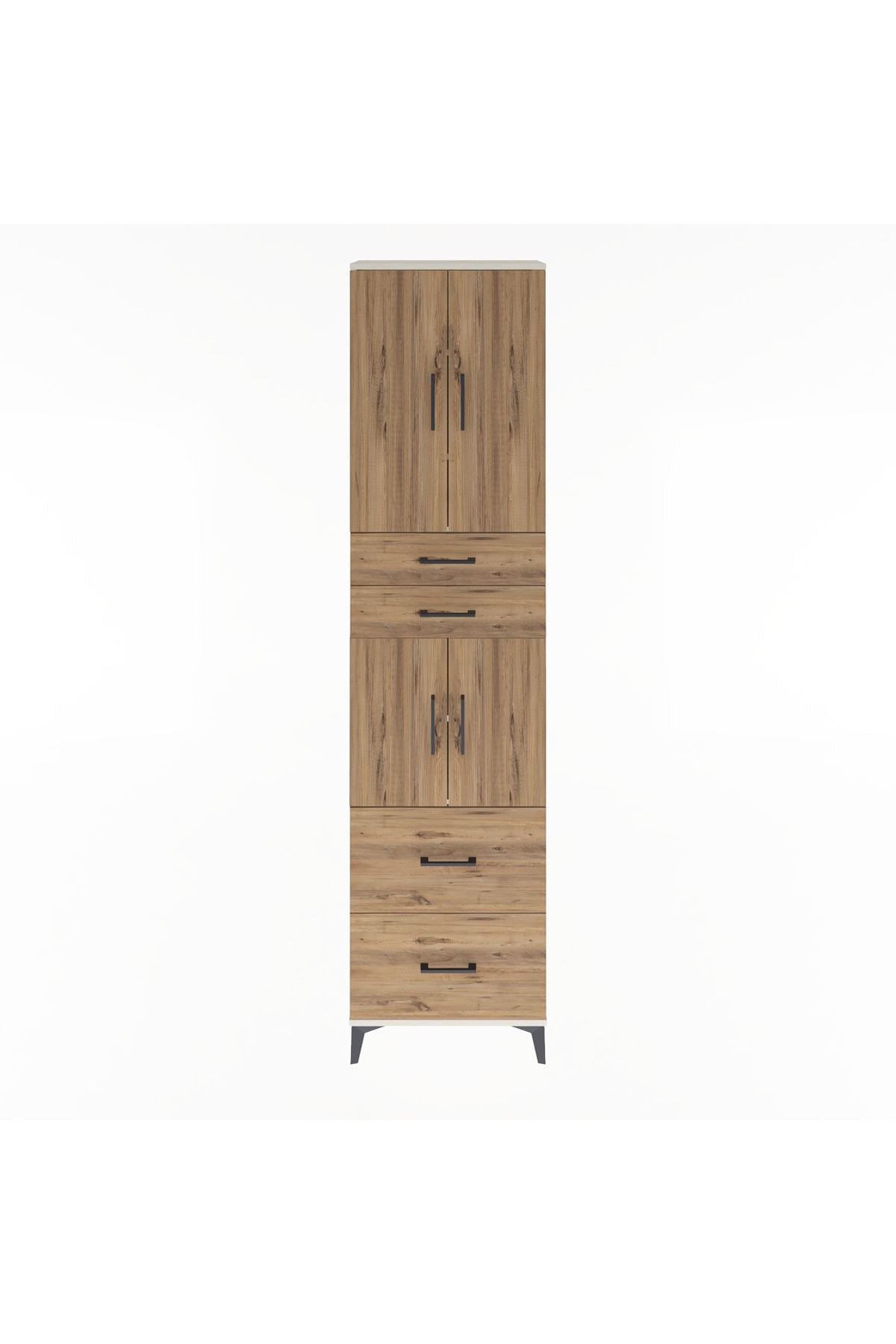 Arges Dolap 5 Raflı 4 Çekmeceli 4 Kapaklı 60x30x243 - S32M059V3A