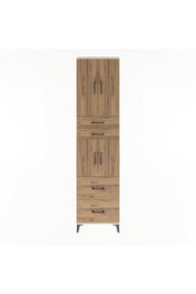 Arges Dolap 5 Raflı 4 Çekmeceli 4 Kapaklı 60x30x243 - S32M059V3A