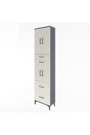 Arges Dolap 5 Raflı 4 Çekmeceli 4 Kapaklı 60x30x243 - S32M059V4A