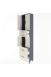 Arges Dolap 5 Raflı 4 Çekmeceli 4 Kapaklı 60x30x243 - S32M059V4A