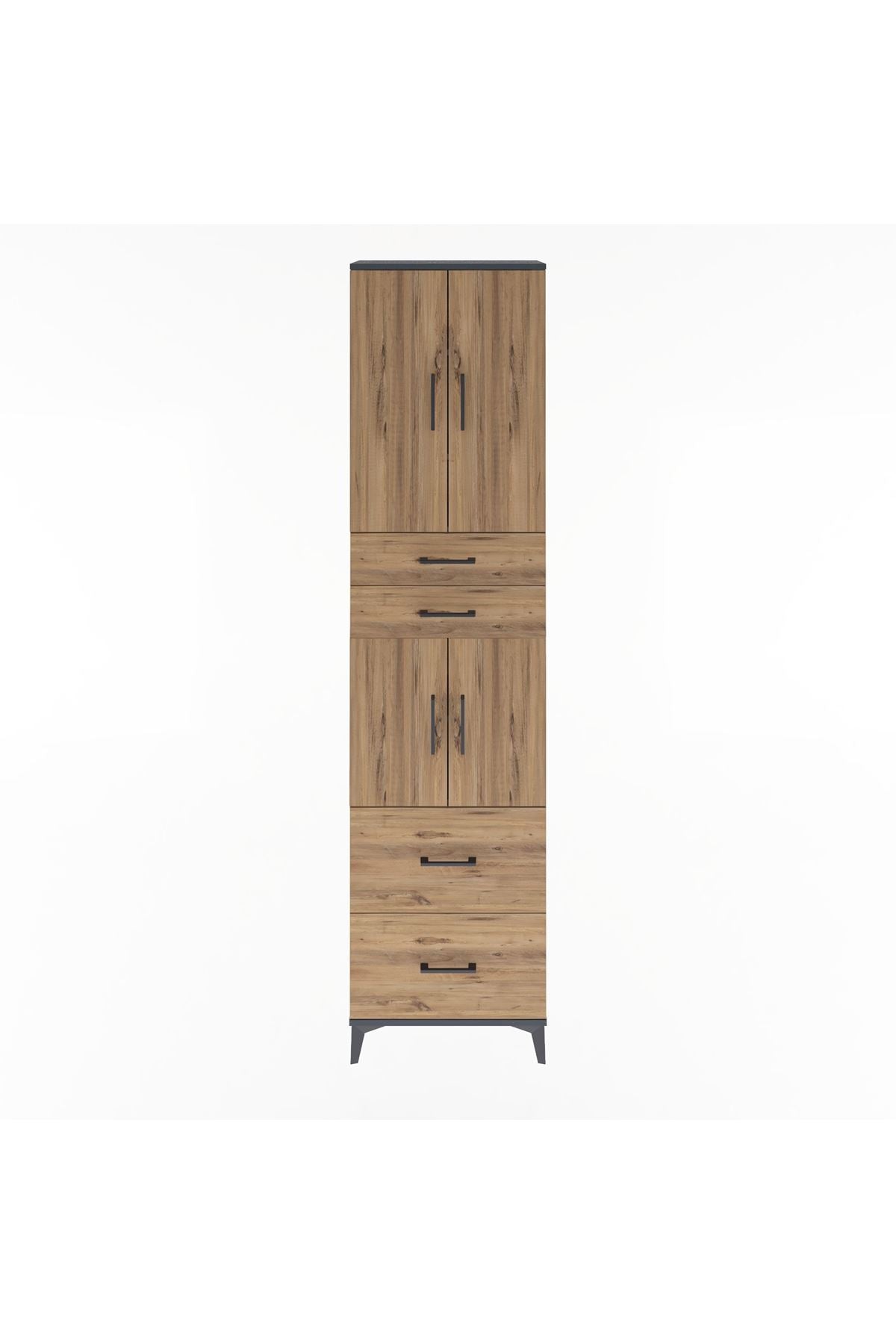 Arges Dolap 5 Raflı 4 Çekmeceli 4 Kapaklı 60x30x243 - S32M059V6A