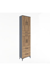 Arges Dolap 5 Raflı 4 Çekmeceli 4 Kapaklı 60x30x243 - S32M059V6A