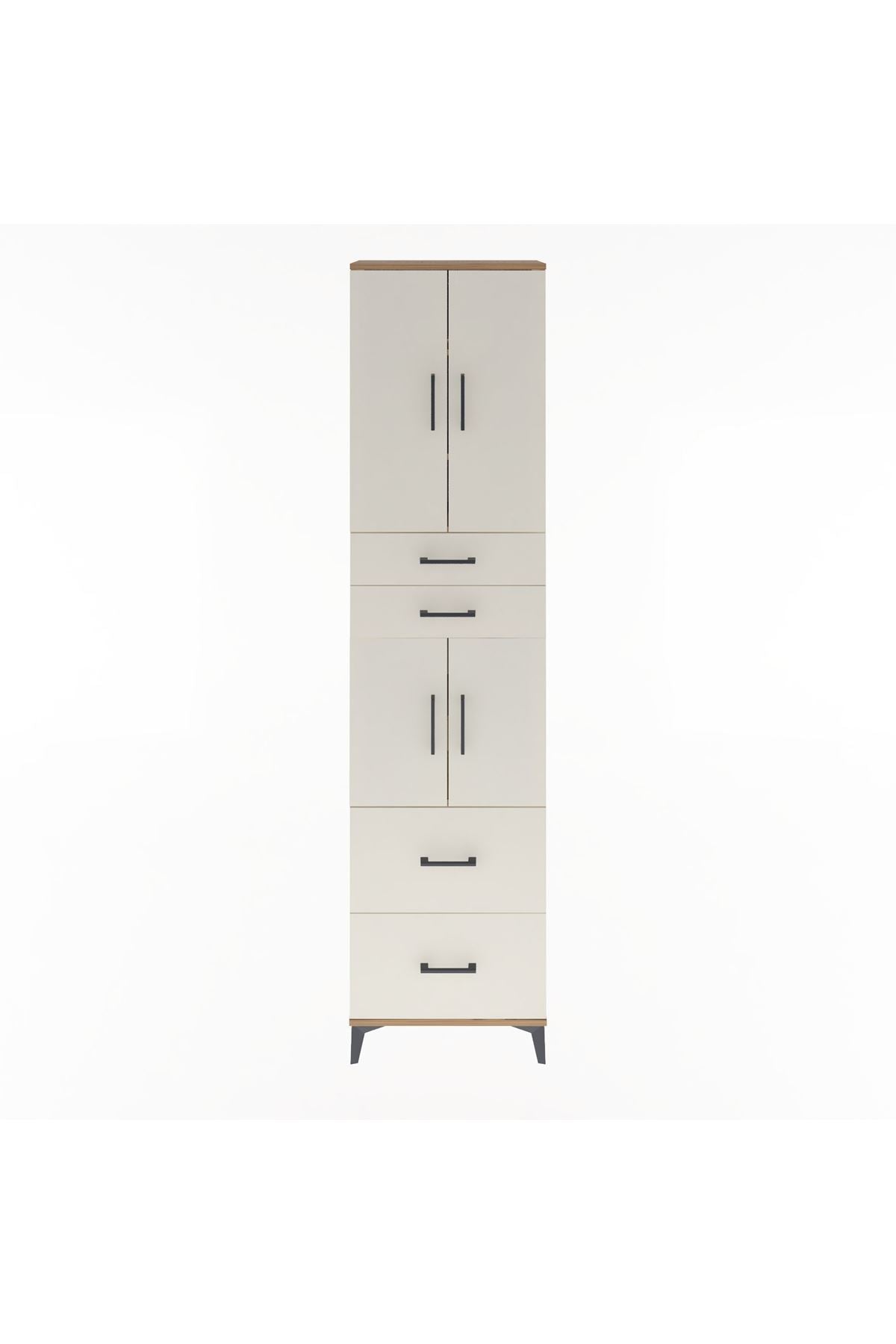 Arges Dolap 5 Raflı 4 Çekmeceli 4 Kapaklı 60x30x243 - S32M059V7A