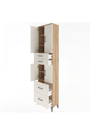 Arges Dolap 5 Raflı 4 Çekmeceli 4 Kapaklı 60x30x243 - S32M059V7A