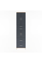 Arges Dolap 5 Raflı 4 Çekmeceli 4 Kapaklı 60x30x243 - S32M059V8A