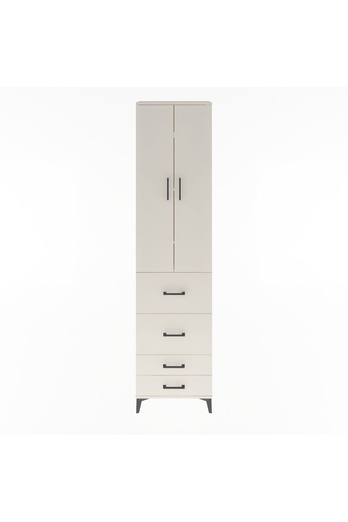 Arges Dolap 4 Raflı 4 Çekmeceli 2 Kapaklı 60x30x243 - S32M060V1A