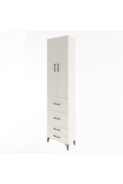Arges Dolap 4 Raflı 4 Çekmeceli 2 Kapaklı 60x30x243 - S32M060V1A