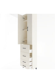 Arges Dolap 4 Raflı 4 Çekmeceli 2 Kapaklı 60x30x243 - S32M060V1A