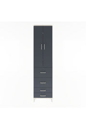 Arges Dolap 4 Raflı 4 Çekmeceli 2 Kapaklı 60x30x243 - S32M060V2A