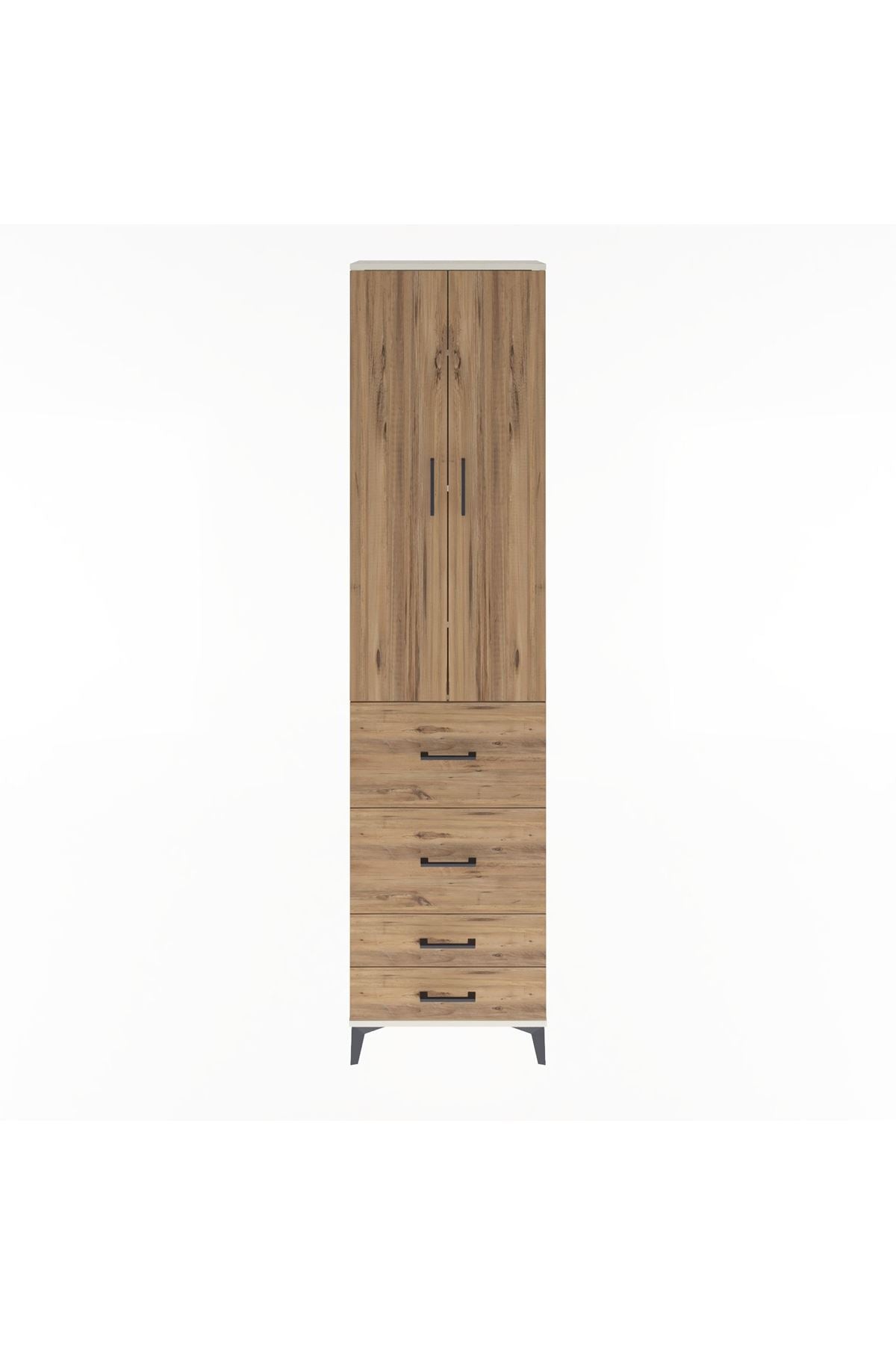 Arges Dolap 4 Raflı 4 Çekmeceli 2 Kapaklı 60x30x243 - S32M060V3A