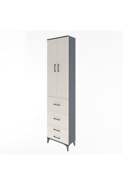 Arges Dolap 4 Raflı 4 Çekmeceli 2 Kapaklı 60x30x243 - S32M060V4A