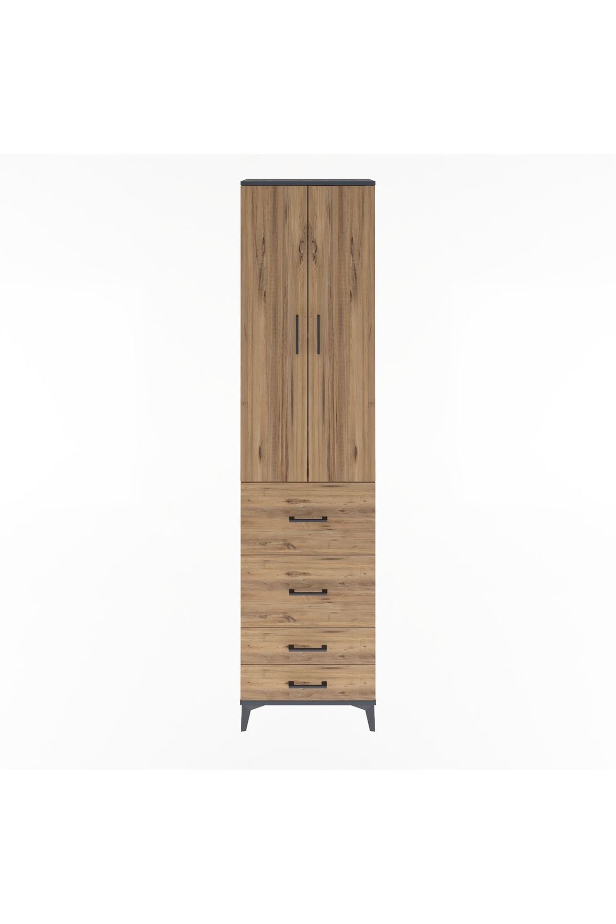Arges Dolap 4 Raflı 4 Çekmeceli 2 Kapaklı 60x30x243 - S32M060V6A