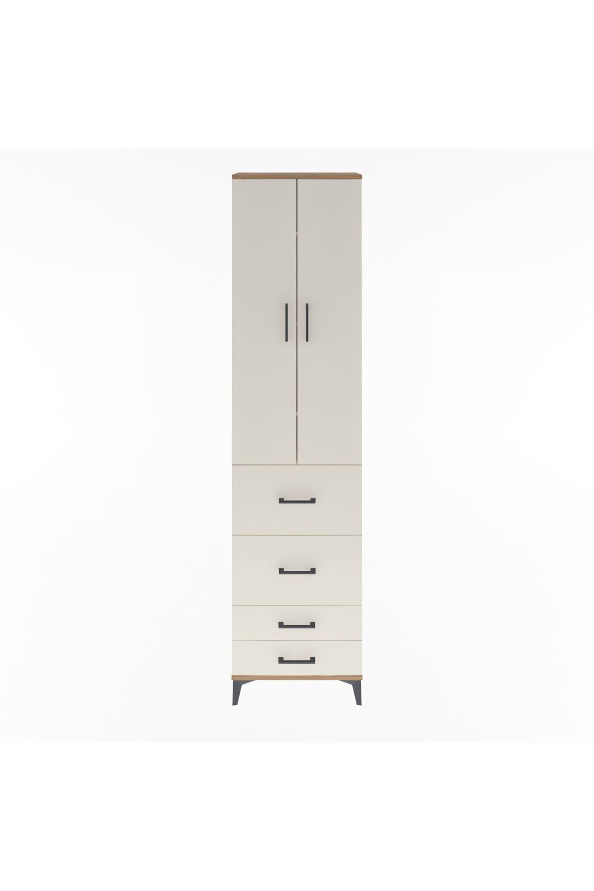 Arges Dolap 4 Raflı 4 Çekmeceli 2 Kapaklı 60x30x243 - S32M060V7A