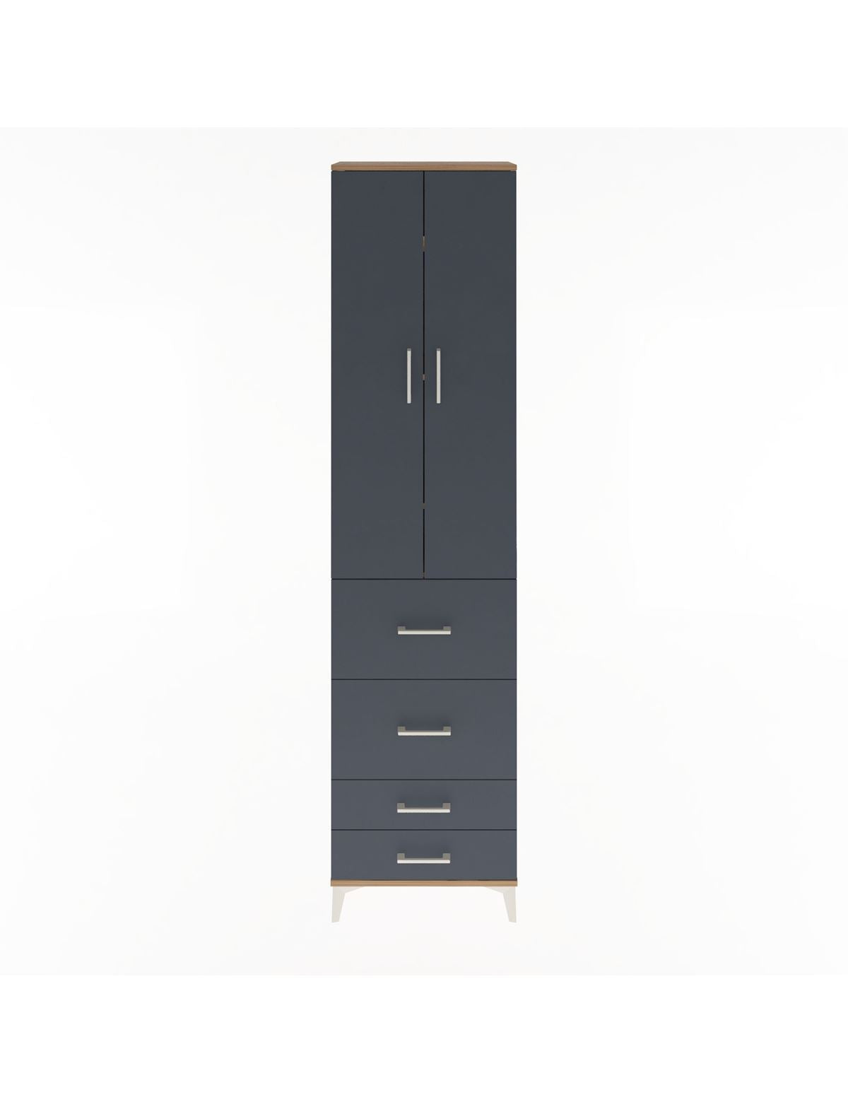 Arges Dolap 4 Raflı 4 Çekmeceli 2 Kapaklı 60x30x243 - S32M060V8A
