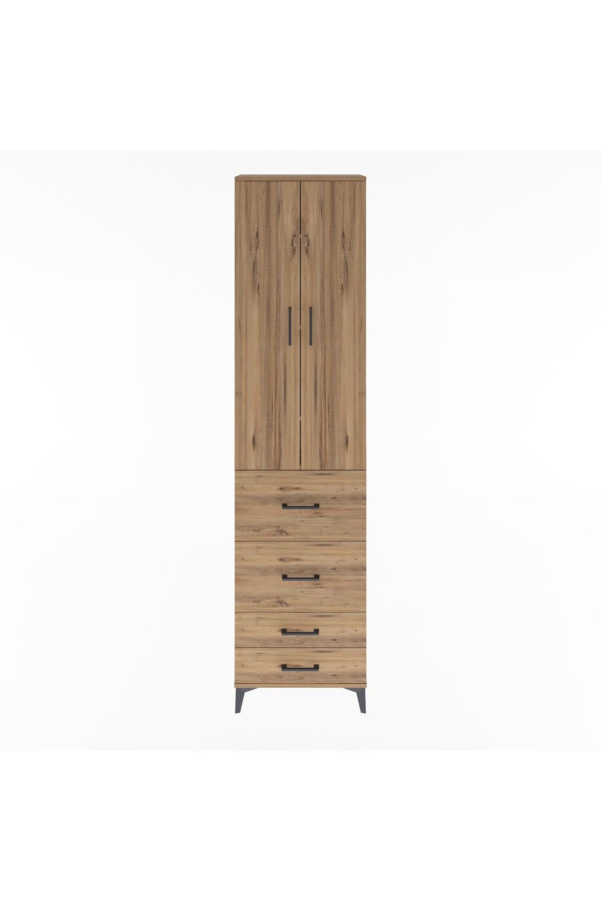 Arges Dolap 4 Raflı 4 Çekmeceli 2 Kapaklı 60x30x243 - S32M060V9A