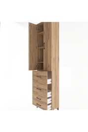 Arges Dolap 4 Raflı 4 Çekmeceli 2 Kapaklı 60x30x243 - S32M060V9A