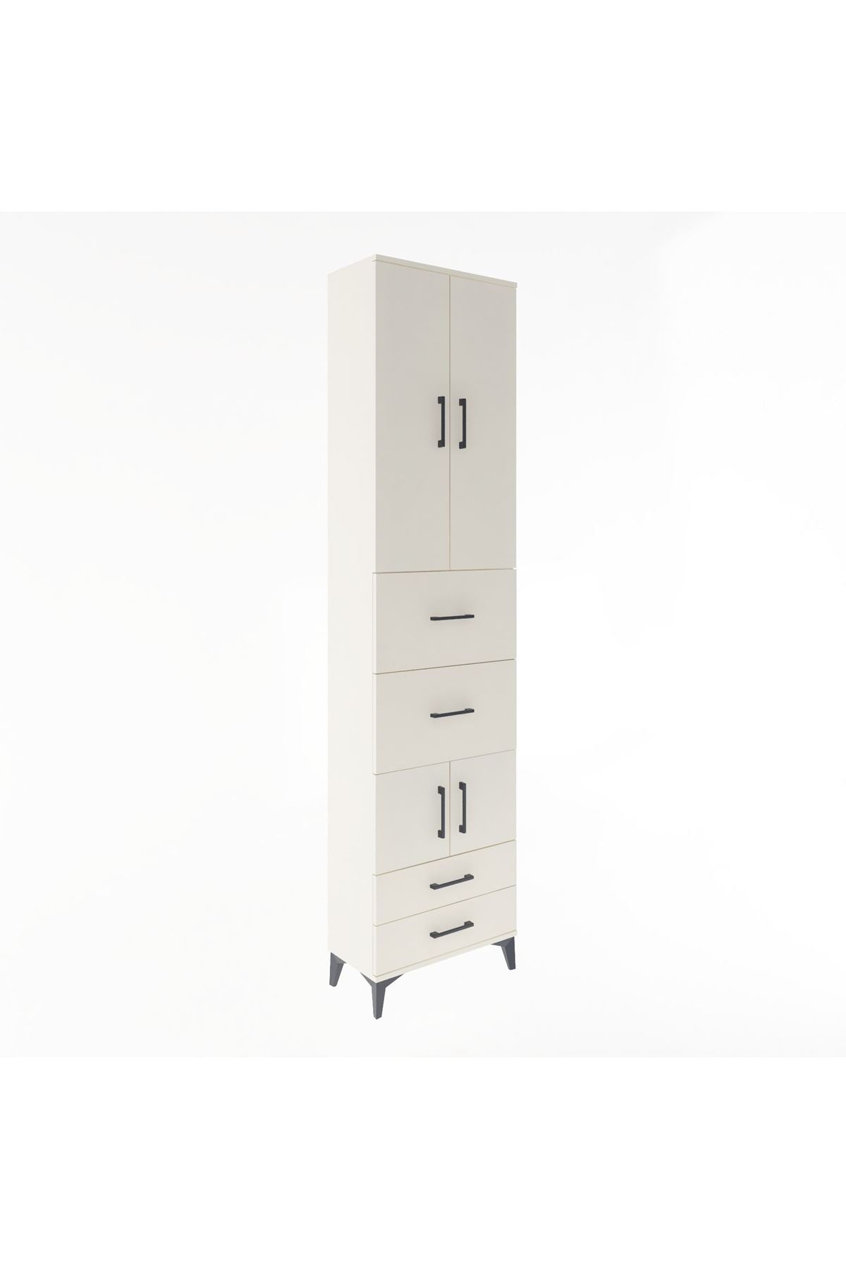 Arges Dolap 4 Raflı 4 Çekmeceli 4 Kapaklı 60x30x243 - S32M061V1A