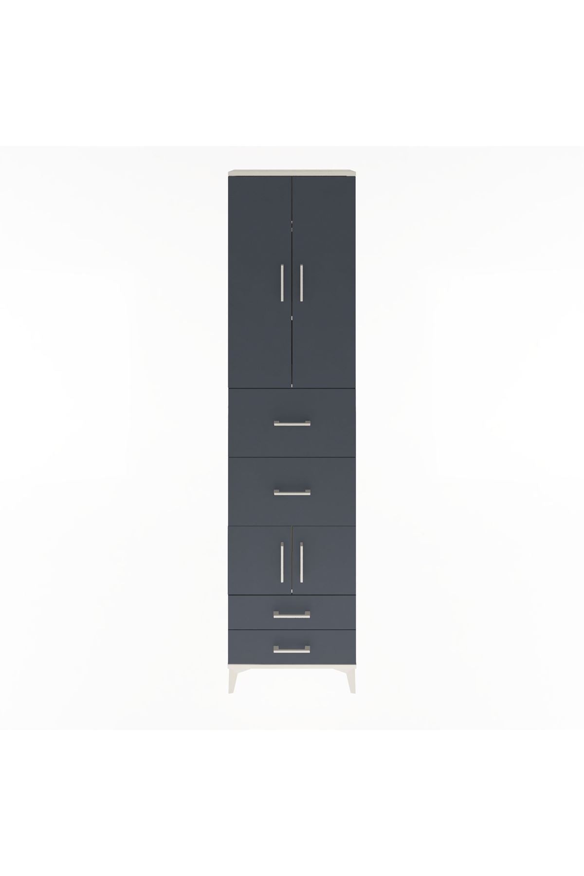 Arges Dolap 4 Raflı 4 Çekmeceli 4 Kapaklı 60x30x243 - S32M061V2A