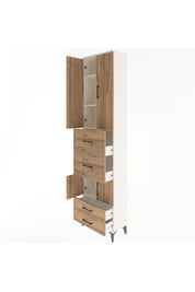 Arges Dolap 4 Raflı 4 Çekmeceli 4 Kapaklı 60x30x243 - S32M061V3A