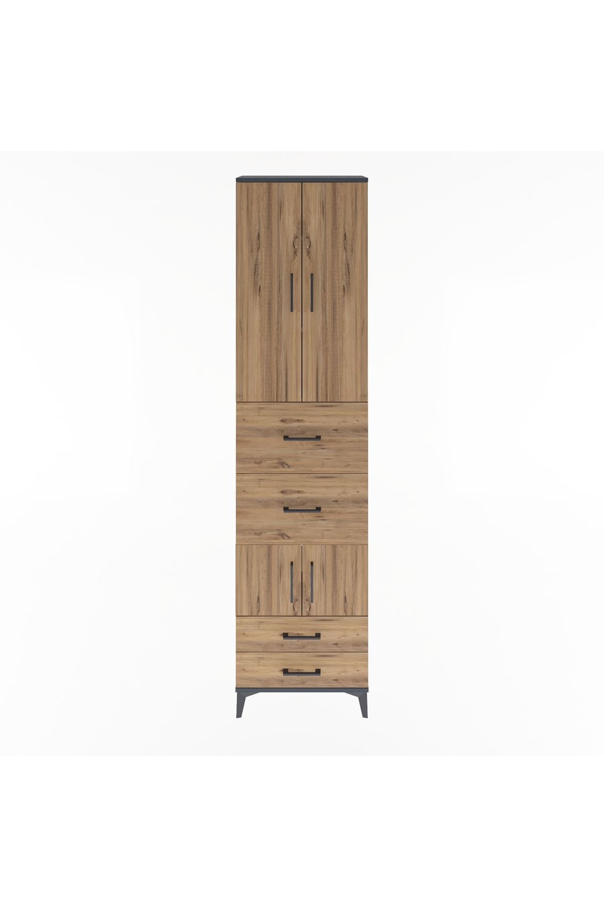 Arges Dolap 4 Raflı 4 Çekmeceli 4 Kapaklı 60x30x243 - S32M061V6A