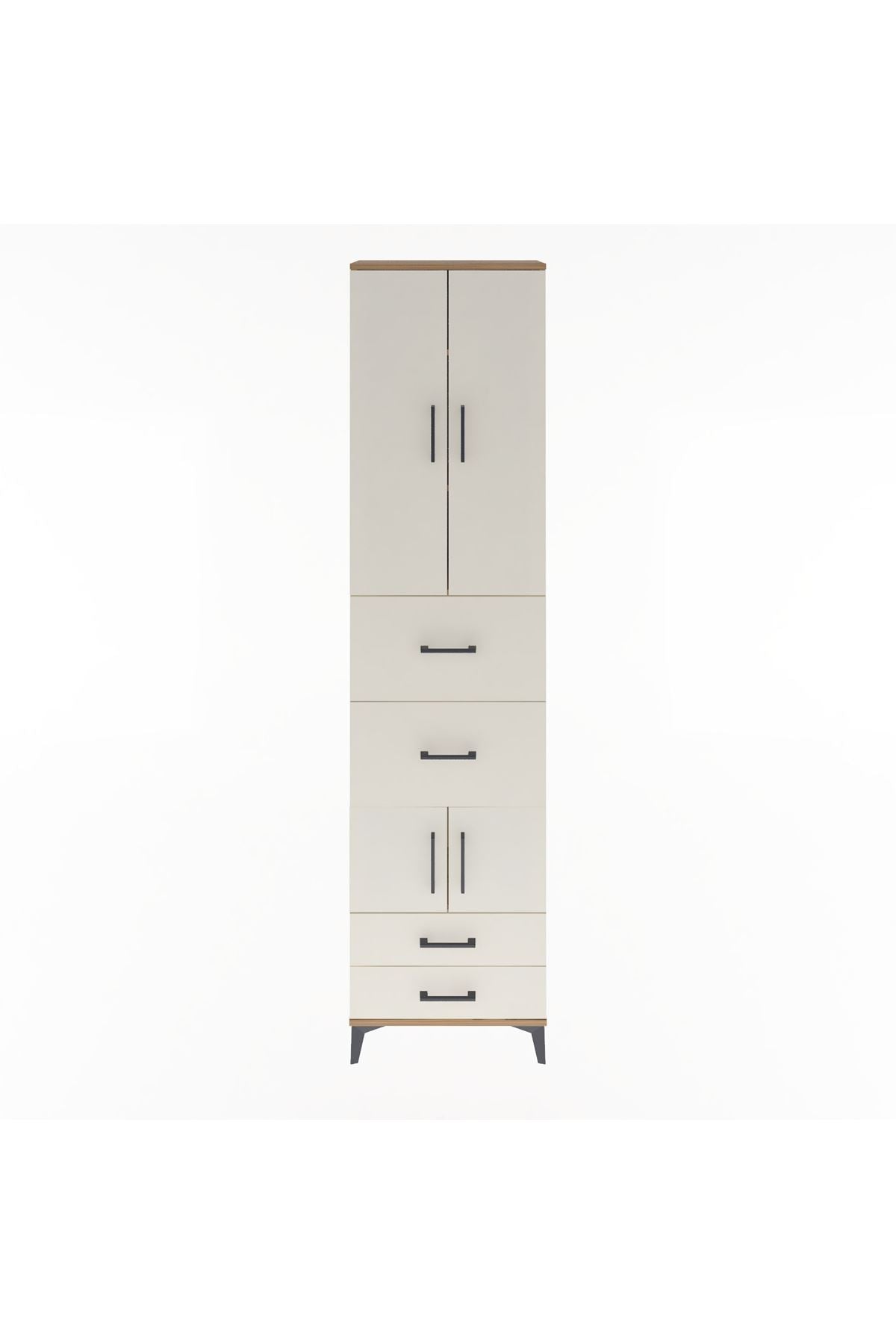 Arges Dolap 4 Raflı 4 Çekmeceli 4 Kapaklı 60x30x243 - S32M061V7A