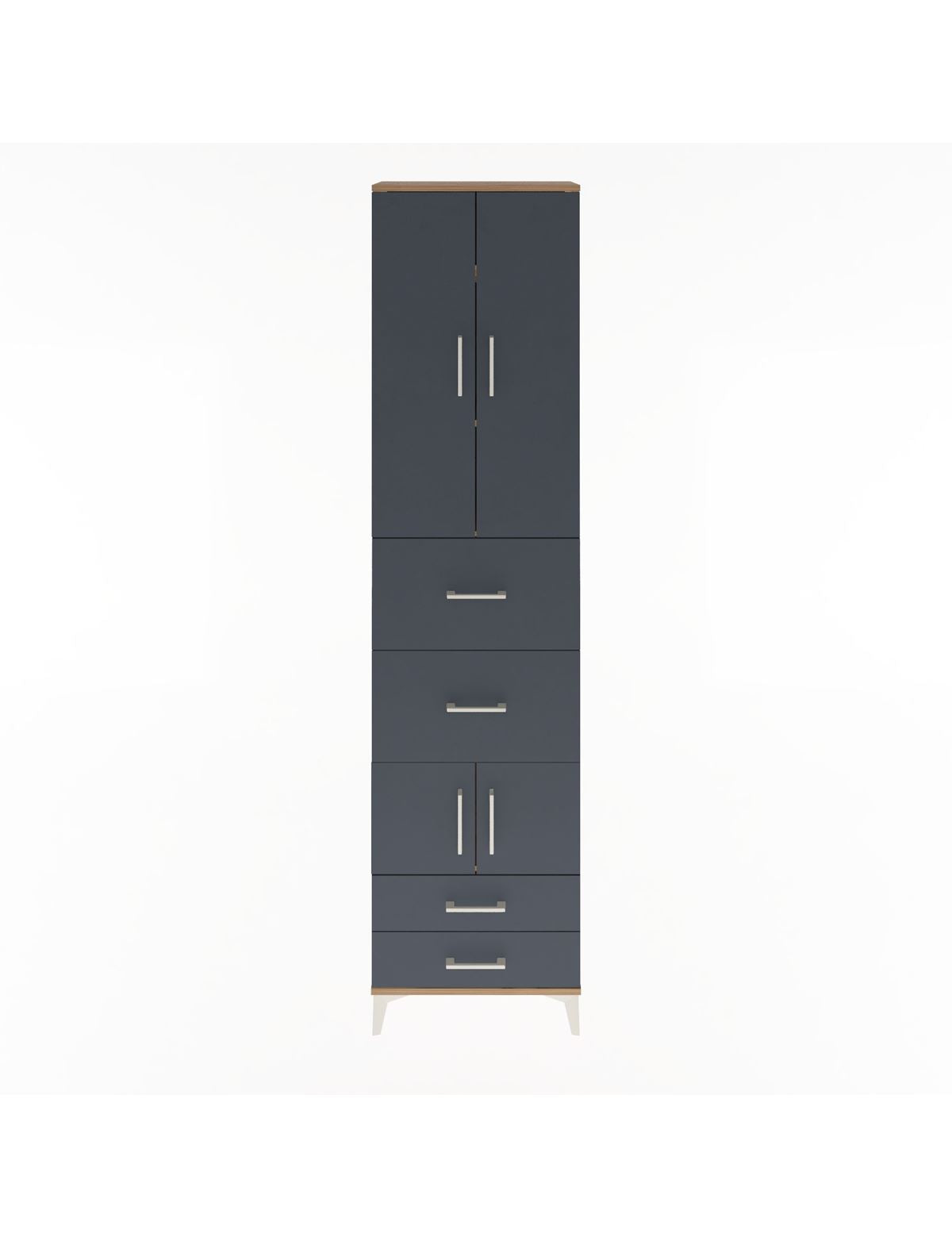 Arges Dolap 4 Raflı 4 Çekmeceli 4 Kapaklı 60x30x243 - S32M061V8A