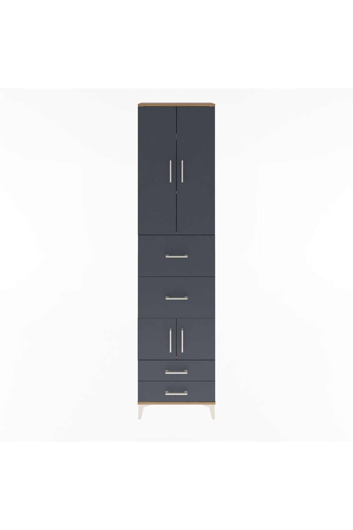 Arges Dolap 4 Raflı 4 Çekmeceli 4 Kapaklı 60x30x243 - S32M061V8A