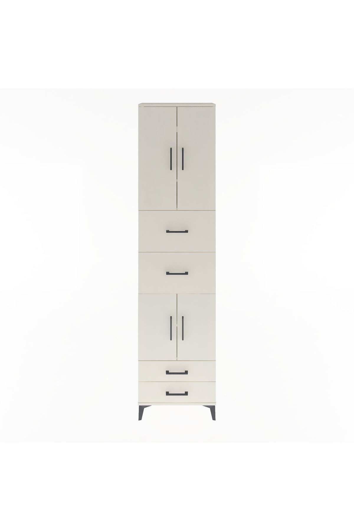 Arges Dolap 5 Raflı 4 Çekmeceli 4 Kapaklı 60x30x243 - S32M062V1A