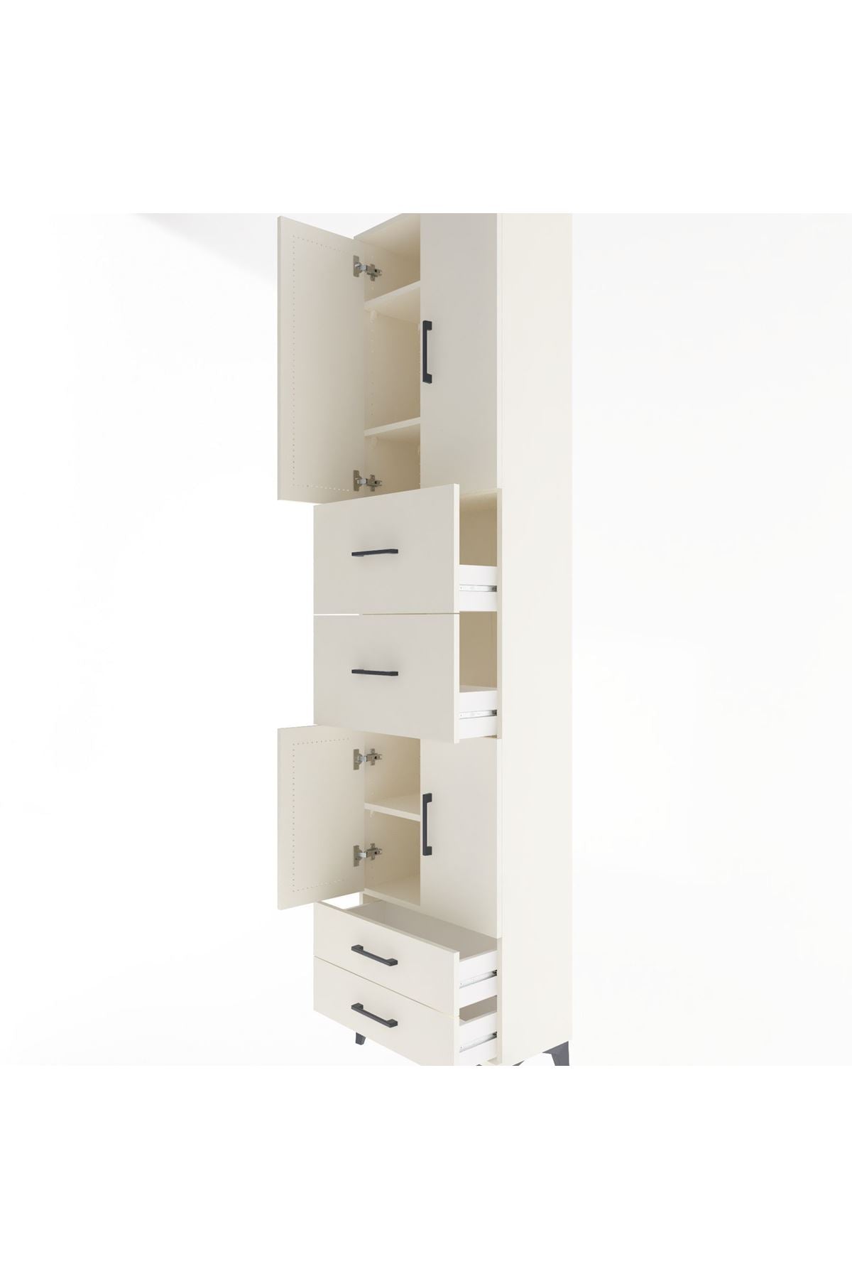 Arges Dolap 5 Raflı 4 Çekmeceli 4 Kapaklı 60x30x243 - S32M062V1A