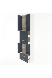 Arges Dolap 5 Raflı 4 Çekmeceli 4 Kapaklı 60x30x243 - S32M062V2A