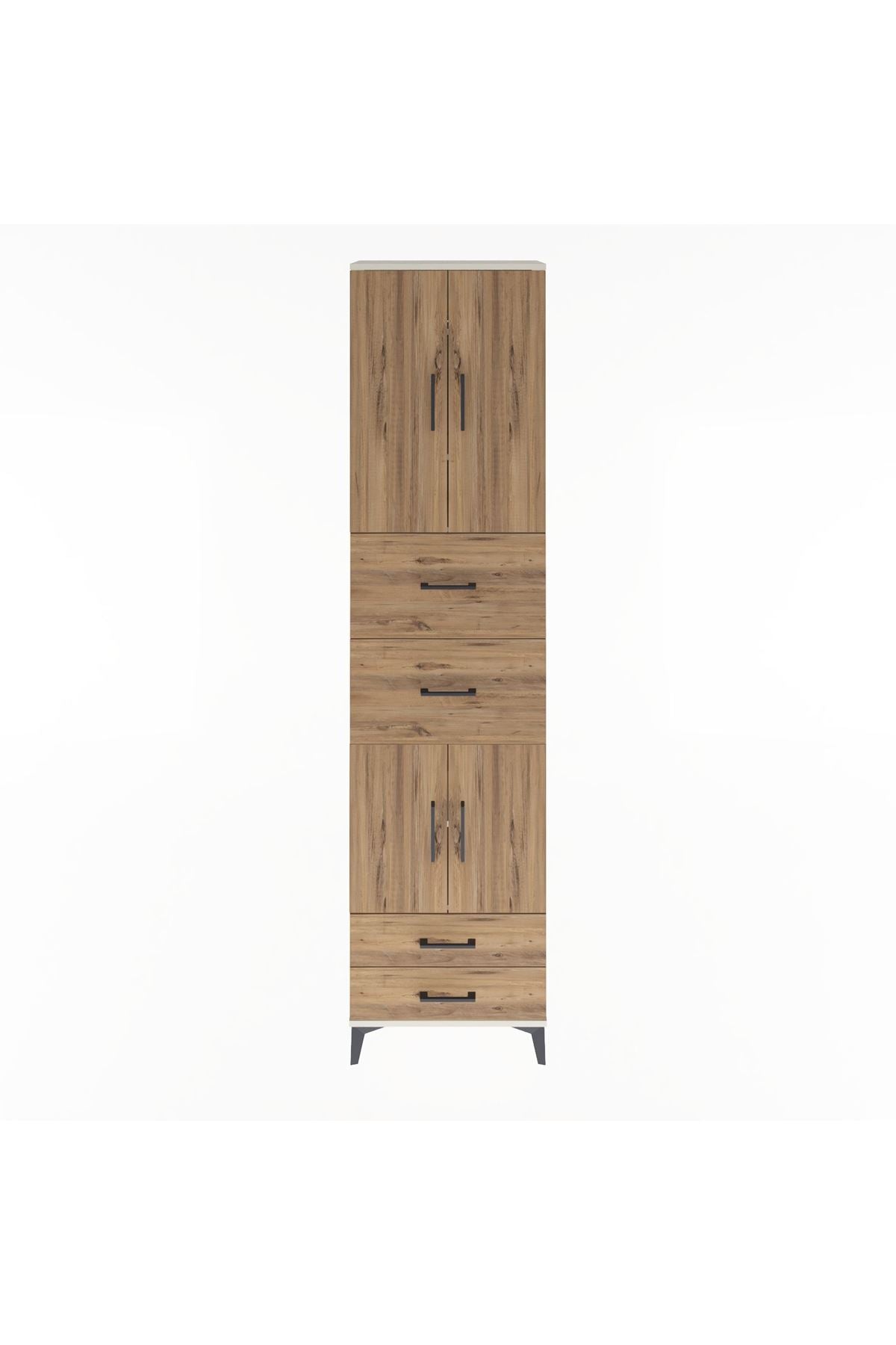 Arges Dolap 5 Raflı 4 Çekmeceli 4 Kapaklı 60x30x243 - S32M062V3A