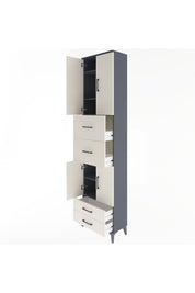 Arges Dolap 5 Raflı 4 Çekmeceli 4 Kapaklı 60x30x243 - S32M062V4A