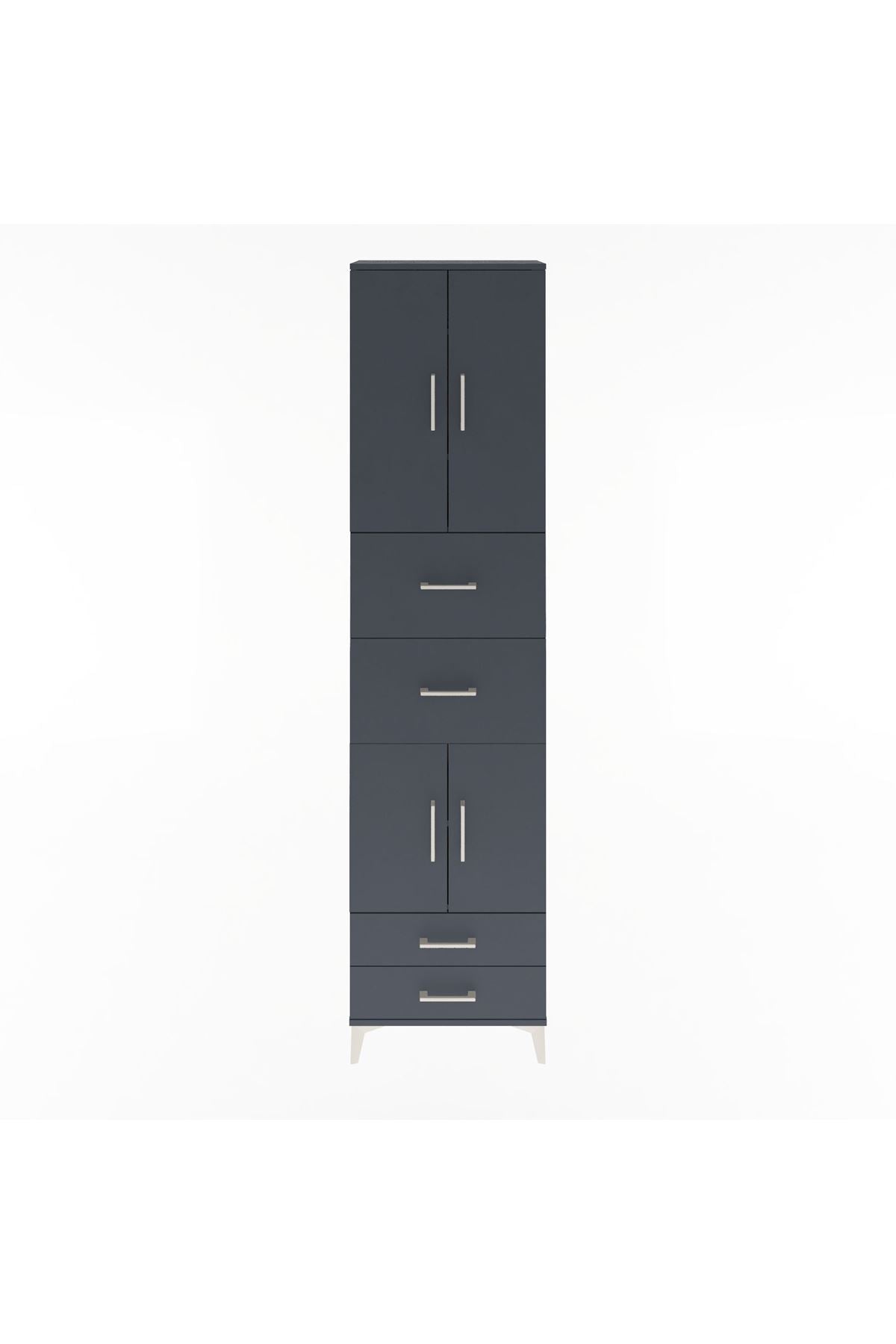 Arges Dolap 5 Raflı 4 Çekmeceli 4 Kapaklı 60x30x243 - S32M062V5A
