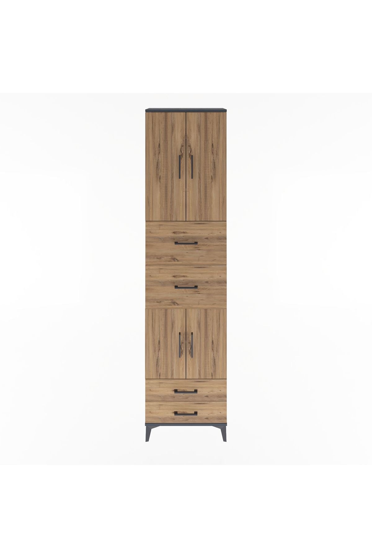Arges Dolap 5 Raflı 4 Çekmeceli 4 Kapaklı 60x30x243 - S32M062V6A