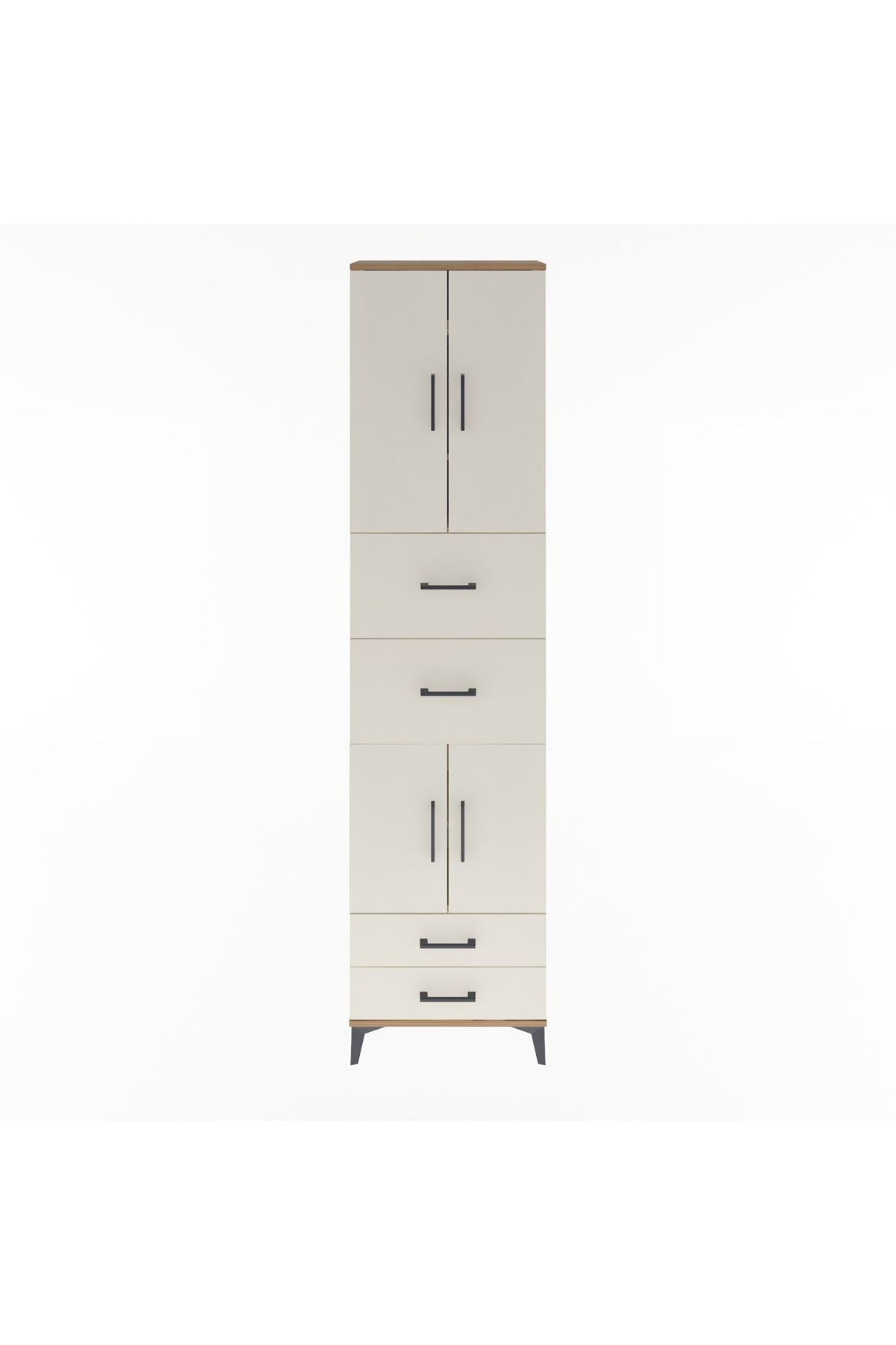 Arges Dolap 5 Raflı 4 Çekmeceli 4 Kapaklı 60x30x243 - S32M062V7A