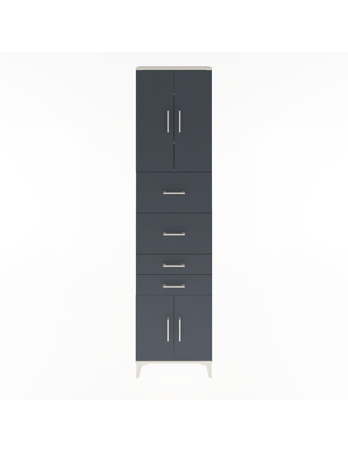 Arges Dolap 3 Raflı 4 Çekmeceli 4 Kapaklı 60x30x243 - S32M063V2A