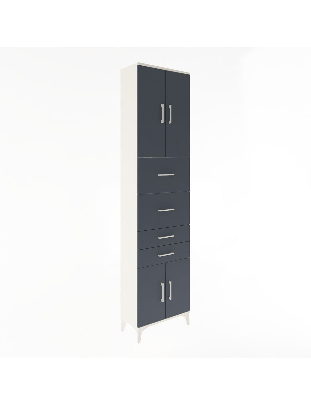 Arges Dolap 3 Raflı 4 Çekmeceli 4 Kapaklı 60x30x243 - S32M063V2A
