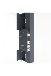 Arges Dolap 3 Raflı 4 Çekmeceli 4 Kapaklı 60x30x243 - S32M063V5A
