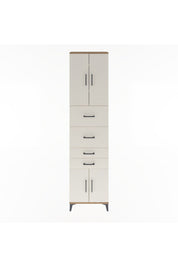 Arges Dolap 3 Raflı 4 Çekmeceli 4 Kapaklı 60x30x243 - S32M063V7A