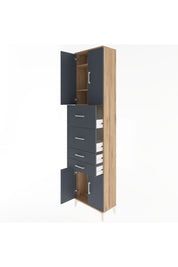 Arges Dolap 3 Raflı 4 Çekmeceli 4 Kapaklı 60x30x243 - S32M063V8A