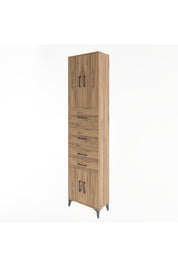 Arges Dolap 3 Raflı 4 Çekmeceli 4 Kapaklı 60x30x243 - S32M063V9A