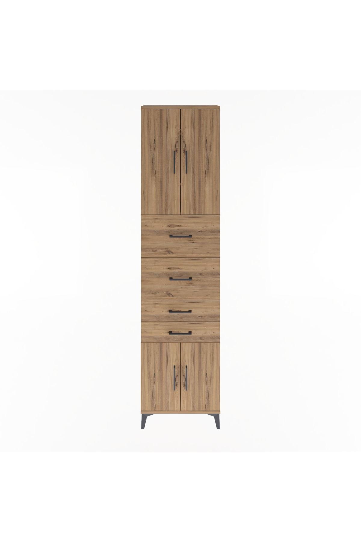 Arges Dolap 3 Raflı 4 Çekmeceli 4 Kapaklı 60x30x243 - S32M063V9A