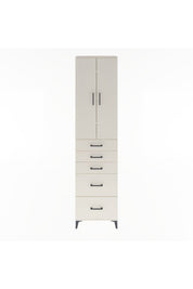Arges Dolap 4 Raflı 5 Çekmeceli 2 Kapaklı 60x30x243 - S32M064V1A
