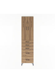 Arges Dolap 4 Raflı 5 Çekmeceli 2 Kapaklı 60x30x243 - S32M064V3A