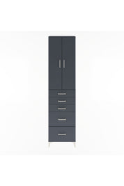 Arges Dolap 4 Raflı 5 Çekmeceli 2 Kapaklı 60x30x243 - S32M064V5A