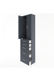 Arges Dolap 4 Raflı 5 Çekmeceli 2 Kapaklı 60x30x243 - S32M064V5A