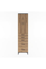 Arges Dolap 4 Raflı 5 Çekmeceli 2 Kapaklı 60x30x243 - S32M064V6A